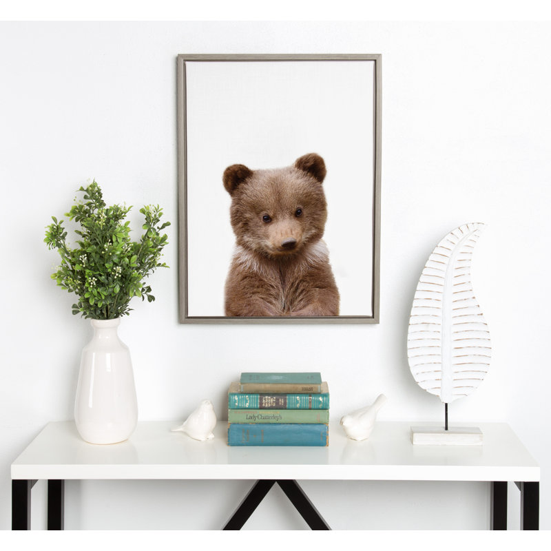 «Animal Studio Bear» par Amy Peterson, reproduction d'art sur toile encadrée