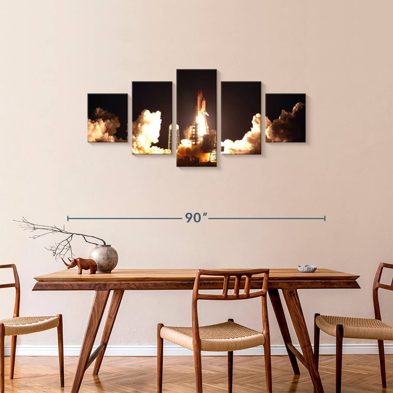 NASA Space Shuttle Launch, 34" H x 74" W
