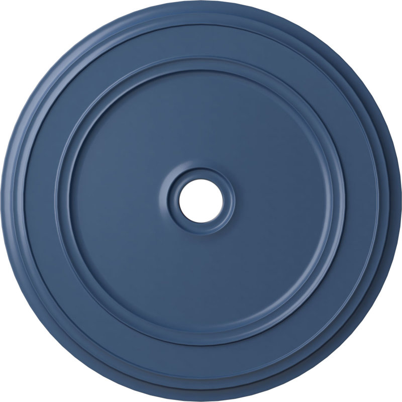Endurathane Classic Ceiling Medallion, 41 1/8"OD x 4"ID x 2 1/8"P (Fits Canopies up to 5 1/2"), Hand-Painted Americana Finish