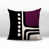 Mauve / noir / blanc cassé