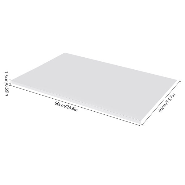 Lomana Large Stainless Steel Cutting Board Non-Slip “L” Shape Pastry Board