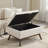 Versatile Solid Wood Ottoman with Internal Storage for Various Rooms-671218899