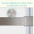Sliding Shower Door, Frameless Glass Shower Door With Hardware, Towel Bar And Handle,Drop Shipping Available
