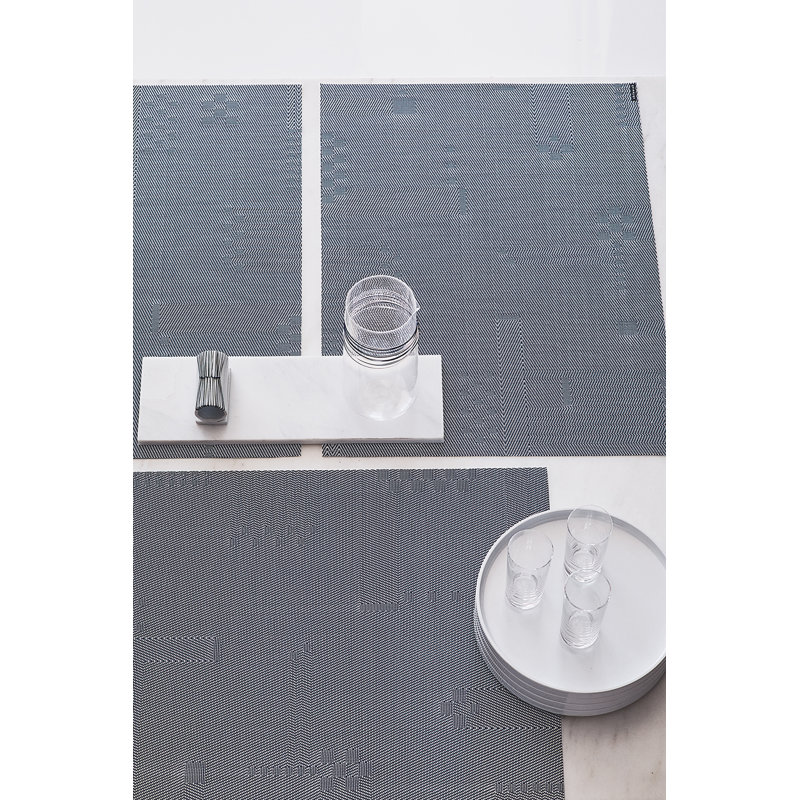 Pixel Vinyl No Pattern Rectangle Placemat, Midnight