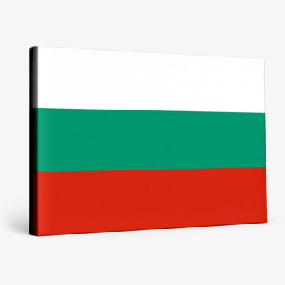 Bulgaria Flag — Bulgarian National Tricolor Canvas Wall Art