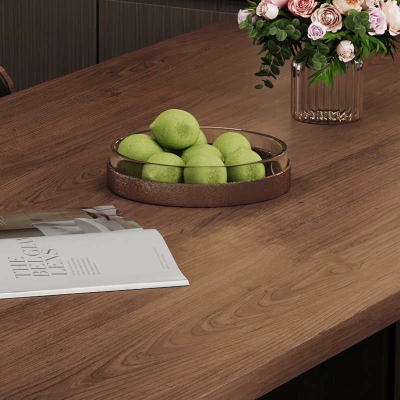 Retro high-end dining table and chairs
