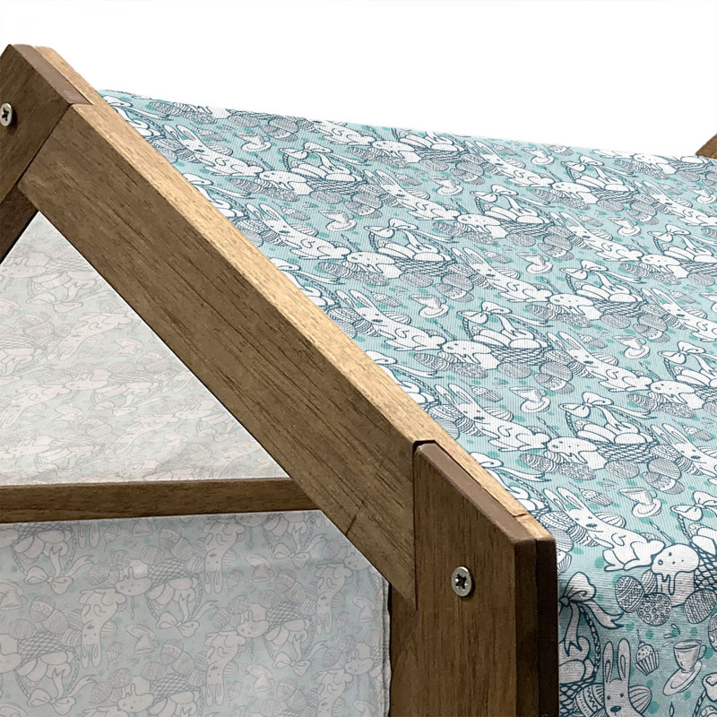Niche pour chien en bois, H 32,28 po x l 39,37 po x P 28,35 po