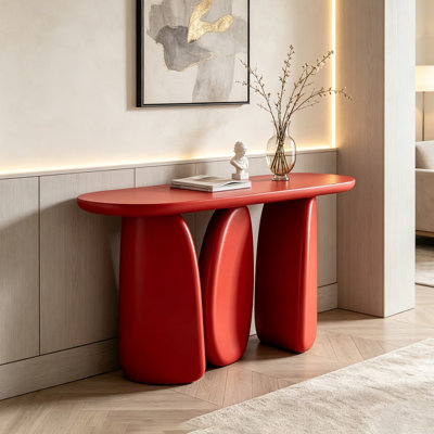 Artistic Glass Fiber Console Table