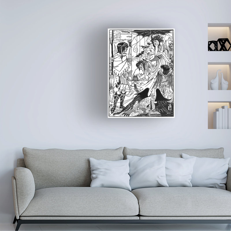 Aubrey Beardsley Dreams, 1894, art sur toile, H 19 po x l 14 po