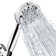 8 Function Shower Heads With Handheld Spray, High Pressure Shower Handle Set With 4.7 Inch Shower Sprayer