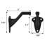 Quincaillerie robuste pour garde-corps standard H 2,91 po x l 2,2 po x P 1,26 po noir mat