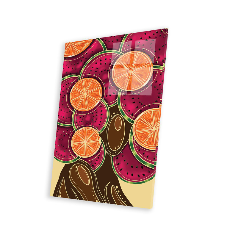 «Fruit Fro» par Coloured Afros Art - peinture sans cadre