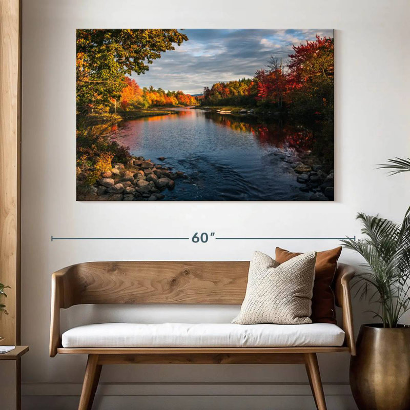 Lac d'automne Alvord Acadia, H 34 po x l 51 po