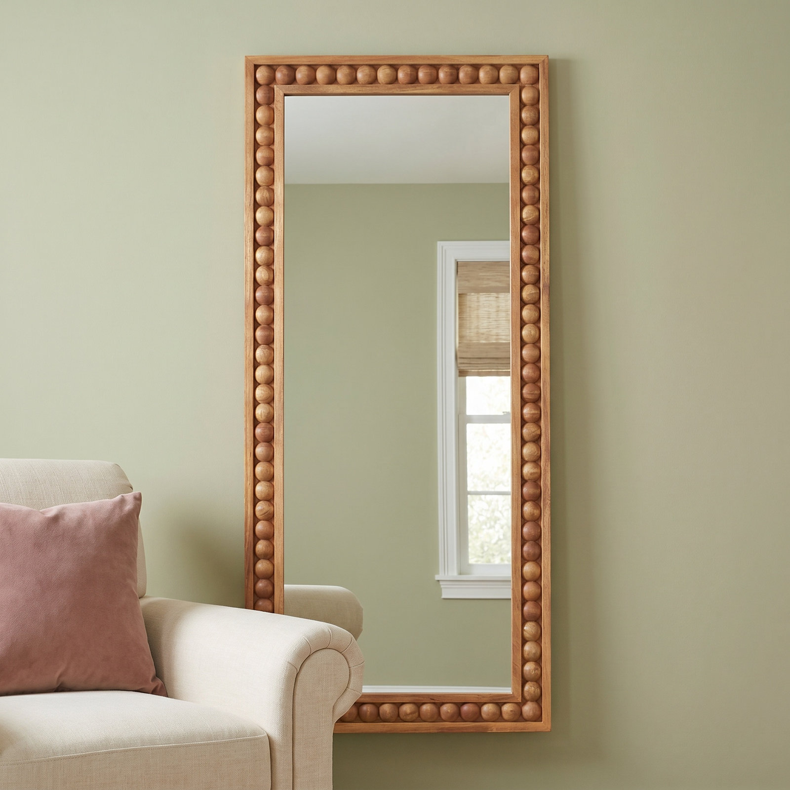 28" Mahogany Full-Length Mirror