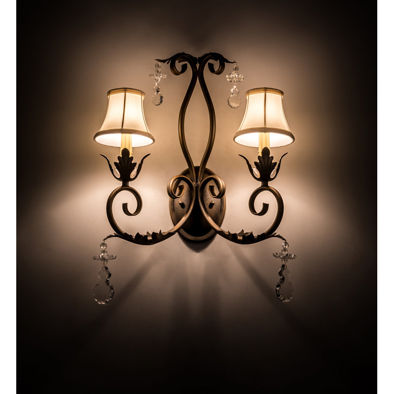 Crystal Candle Wall Light