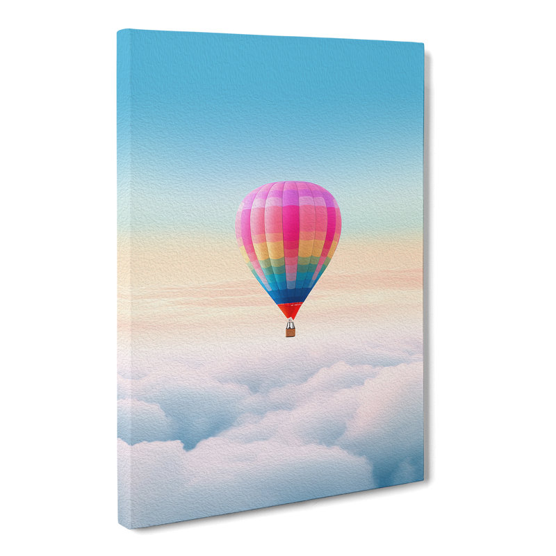 Hot Air Balloon Colour Field - Print, 50cm H x 35cm W x 3cm D