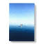 Solo Sailing Boat Across The Sea In Abstract - Wrapped Canvas-55338768