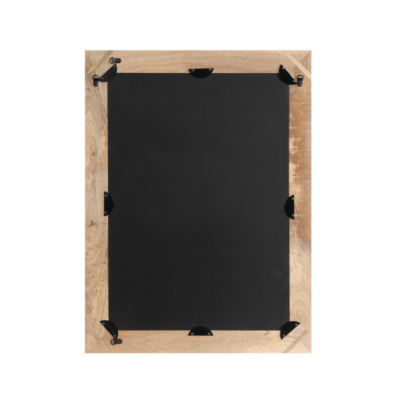 Moeko Solid Wood Rectangle Mirror, Natural