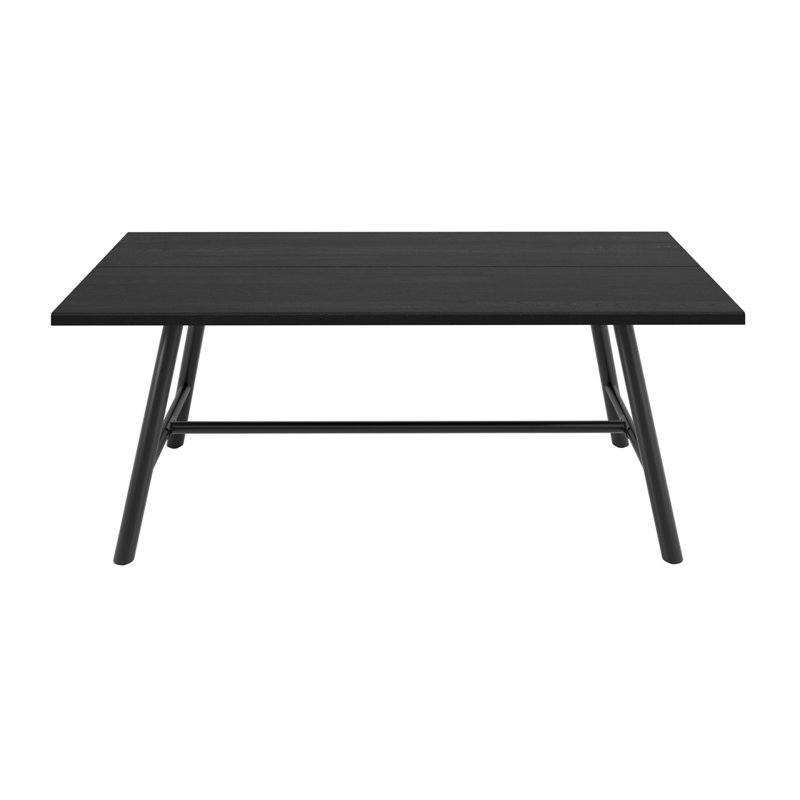  Louie Black Dining Table – Modern, Sleek Minimalist Design, Seats 4–6, Matte Black