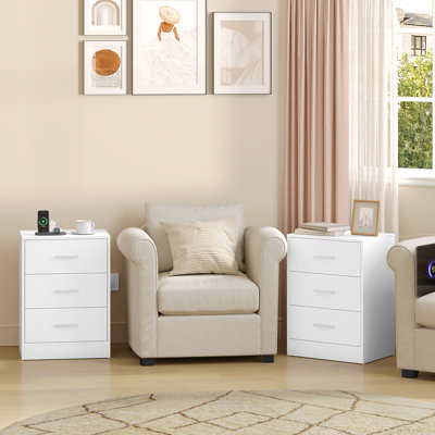 39cm W Bedside Table