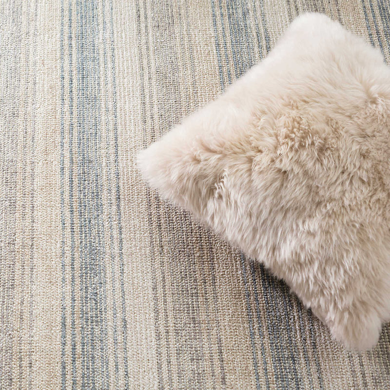 Moonshine Handwoven Cotton/Viscose Rug, Rectangle 9'6" x 13'6"