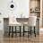 27.5'' Upholstered Bar Counter Stool with Solid Wood Frame(Set of 2)-79027220