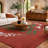 Premium Machine Washable Dream Shag ADS217 Christmas Wreath Rug-554162360