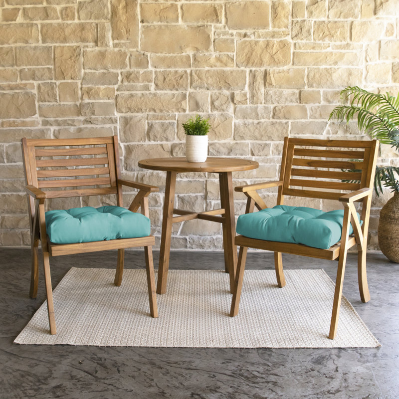 Outdoor 3'' Barstool Seat Cushion, 16" W x 16" D, Atlantis