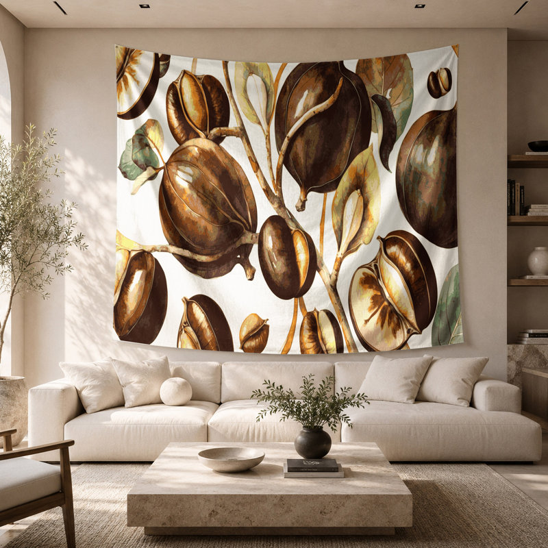 Tapisserie murale légumes châtaigne d'eau, 26 po x 36 po