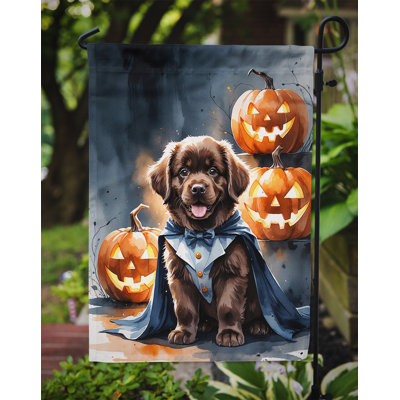 Drapeau de jardin chiot Halloween