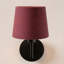 12cm H Cotton Empire Lamp Shade ( Clip On ) in Red