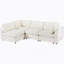 133.5" Modular Sofa With Storage, USB/Wireless Charging & Bluetooth Speaker