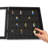 Picture Frame 14x14 Minifigure Display Case with Polished Plexiglass - Holds 28 Minifigures - Wall-Mounted Display Case - Black