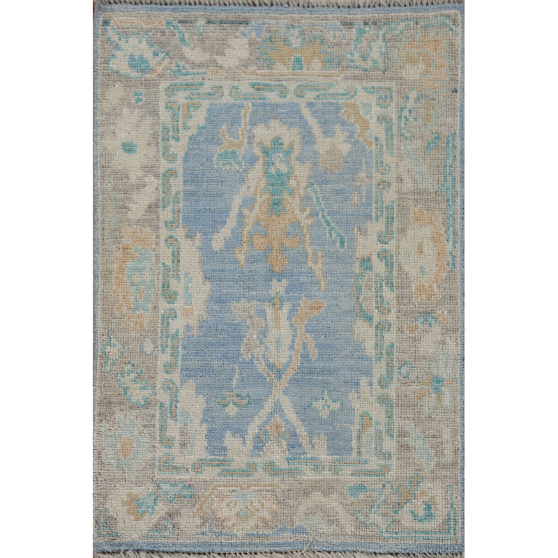 Tapis bleu Oushak