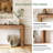 63" Solid wood Console Table 