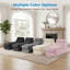 Chaise longue en velours S-Curve, gris foncé-918982954