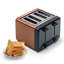4 Slot Stainless Steel Toaster With Variable Controls - Copper