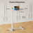 Adjustable and Movable C-Table End Table With Leather Small Chair