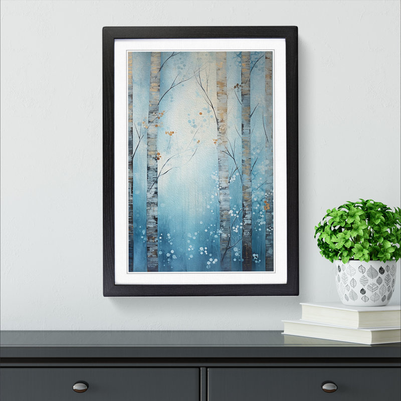 Winter Forest Abstract No.3 - Framed Print