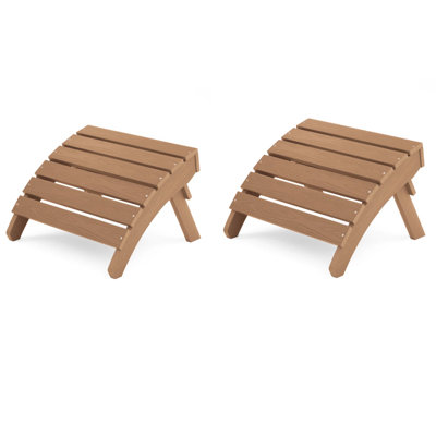 Repose-pieds pliant en plastique Adirondack pour l'extérieur (DEUX ENSEMBLES)