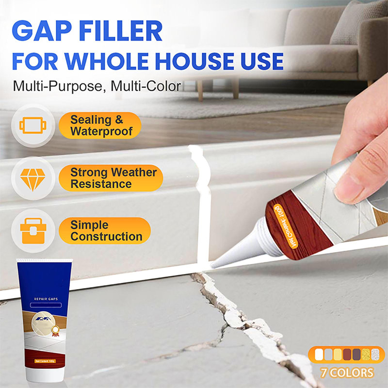 Mastic de calfeutrage multi-usage multi-couleur pour une utilisation dans toute la maison, B
