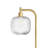 Arched Floor Lamp With Glass Shade, Remote Control And Bulb Included-1580996823