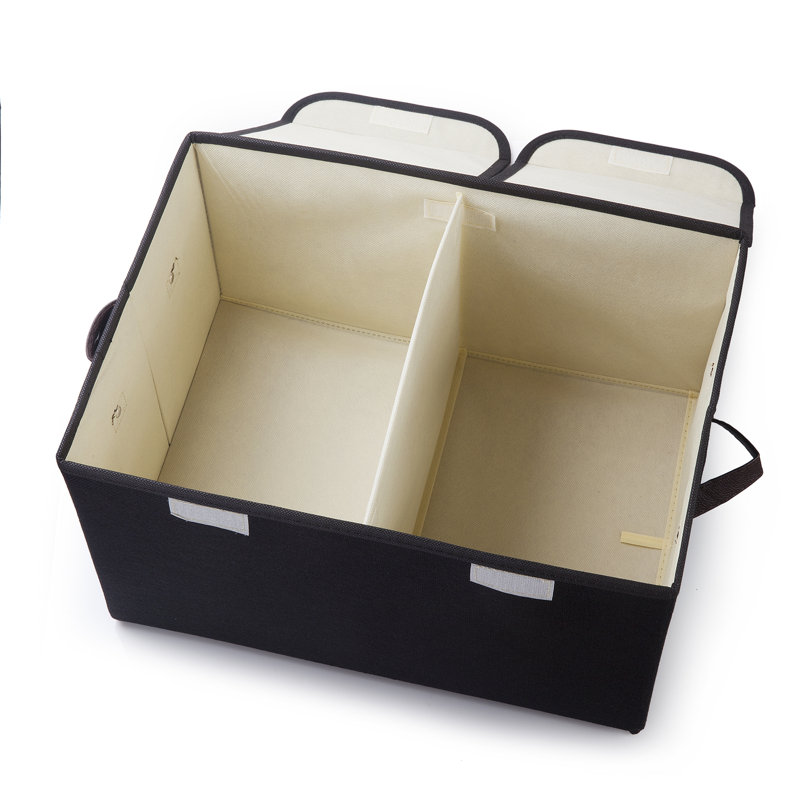 Rebrilliant Fabric Decorative Bin, Black