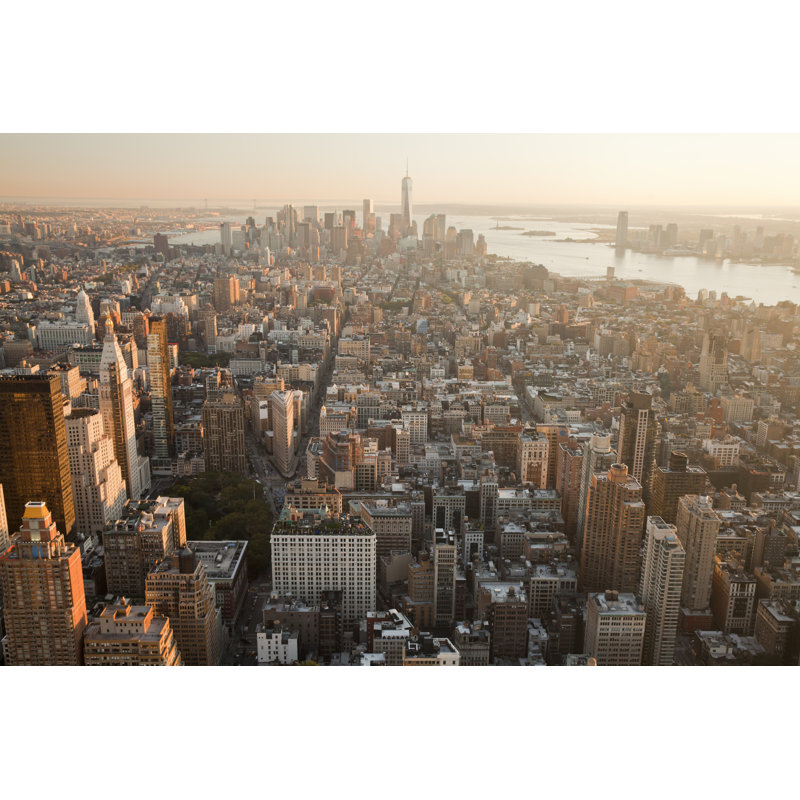 High Angle View Of Manhattan In New York City by Jayson - Wrapped Canvas Print, 51cm H x 76cm W