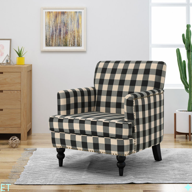 CHAISE CLUB TUFFÉE PAR HARRISON, Noir