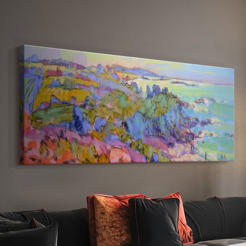 Thin Space- Gallery Wrapped Canvas -Ready to Hang, 12" H x 30" W