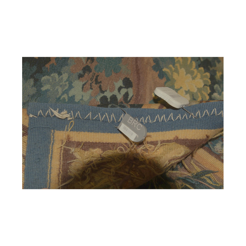 Wool Abstract Area Rug in Green