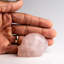 Polished Rose Quartz Skull Carving (120 Grams)