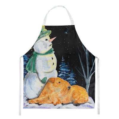 Tablier de terrier bonhomme de neige avec lakeland