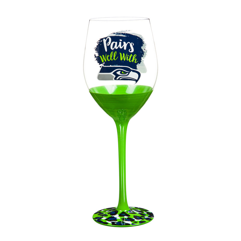 Houston Texans, 17Oz Boxed Stemware, Seattle Seahawks